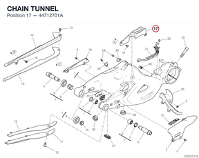 CHAIN TUNNEL 44712701A diagram position