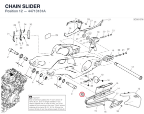 CHAIN SLIDER 44713131A diagram position