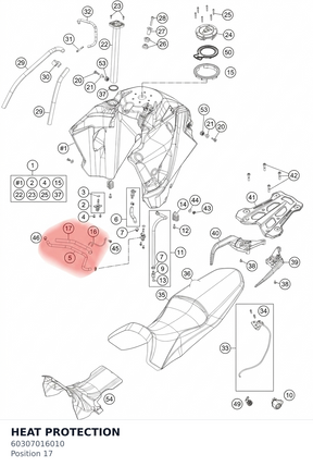 Diagram preview: HEAT PROTECTION (60307016010)