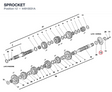 SPROCKET 44910031A diagram position