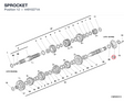 SPROCKET 44910271A diagram position
