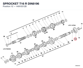 SPROCKET T16 R DIN8196