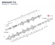 SPROCKET T15 44910451A diagram position