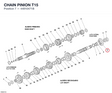 CHAIN PINION T15