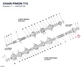 CHAIN PINION T15