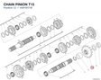 CHAIN PINION T15 44910571B diagram position
