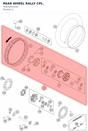 Diagram preview: REAR WHEEL RALLY CPL. (76410001044)