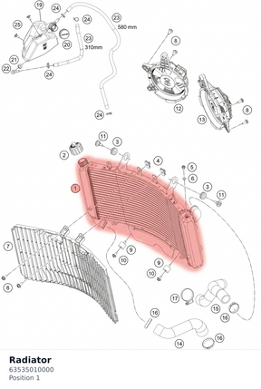 Diagram preview: Radiator (63535010000)