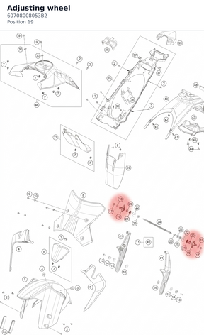 Diagram preview: Adjusting wheel (60708008053B2)