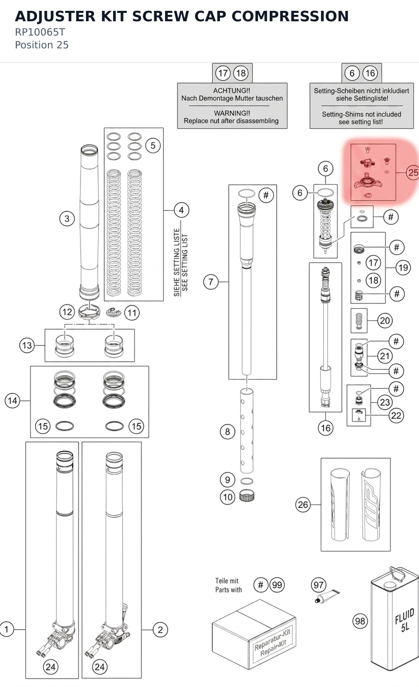 Diagram preview: ADJUSTER KIT SCREW CAP COMPRESSION (RP10065T)