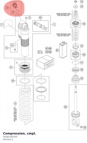 Diagram preview: Compression, cmpl. (50181101S55)