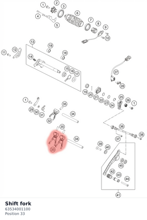 Diagram preview: Shift fork (63534001100)