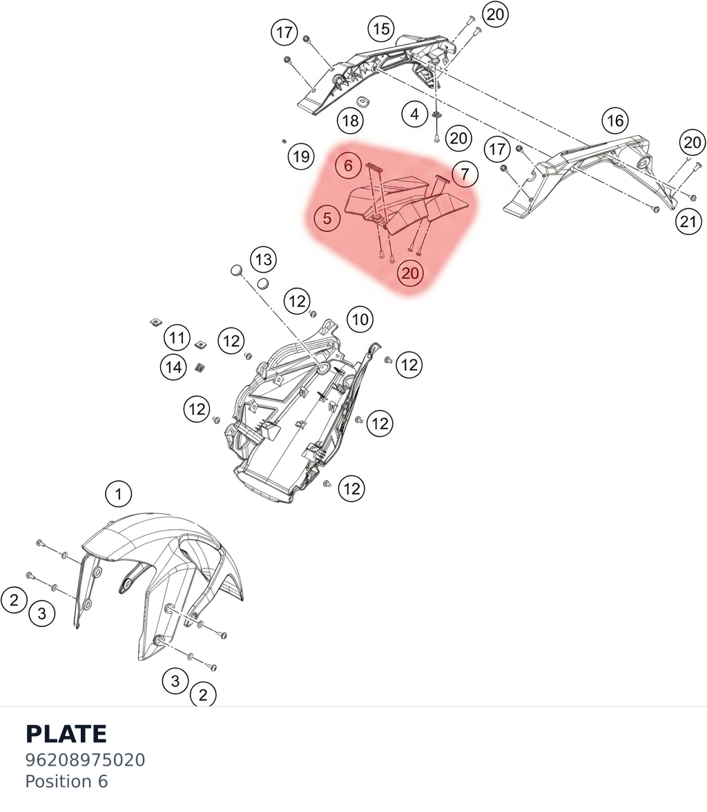 Diagram preview: PLATE (96208975020)