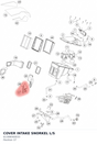 Diagram preview: COVER INTAKE SNORKEL L/S (61306040033)
