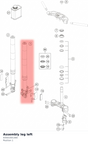 Diagram preview: Assembly leg left (93501001300)