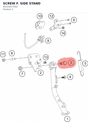 Diagram preview: SCREW F. SIDE STAND (90103027000)