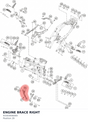 Diagram preview: ENGINE BRACE RIGHT (93303006000)