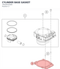 Diagram preview: CYLINDER BASE GASKET (79430035000)