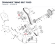 TENSIONER TIMING BELT FIXED 45120321B diagram position