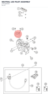 Diagram preview: NEUTRAL LED PILOT ASSEMBLY (27014083000)