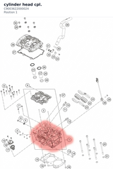 Diagram preview: cylinder head cpl. (C9003622000024)