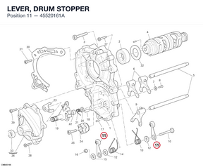 LEVER, DRUM STOPPER 45520161A diagram position