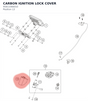 Diagram preview: CARBON IGNITION LOCK COVER (95811066010)