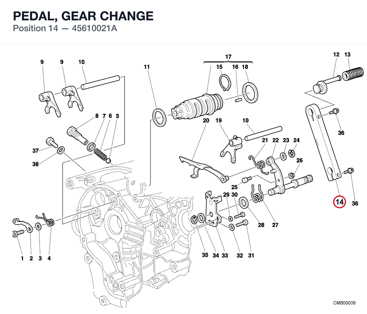 PEDAL, GEAR CHANGE