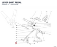 LEVER SHIFT PEDAL 45610241B diagram position