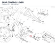 GEAR CONTROL LEVER 45610461AA diagram position