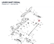 LEVER SHIFT PEDAL 45613921AA diagram position