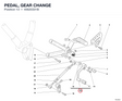 PEDAL, GEAR CHANGE 45620331B diagram position