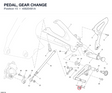 PEDAL, GEAR CHANGE 45620481A diagram position
