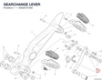 GEARCHANGE LEVER 45620751BA diagram position