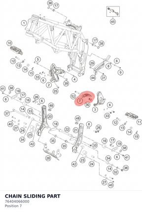 Diagram preview: CHAIN SLIDING PART (76404066000)