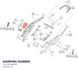 Diagram preview: DAMPING RUBBER (C90705068000)