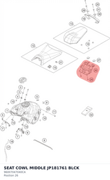 Diagram preview: SEAT COWL MIDDLE JP181761 BLCK (96007047040CA)