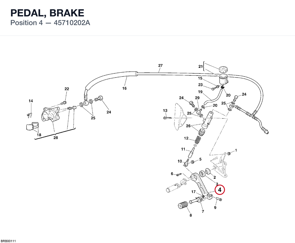 PEDAL, BRAKE