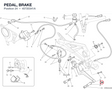 PEDAL, BRAKE 45720341A diagram position