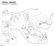 PEDAL, BRAKE 45720451A diagram position