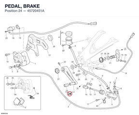PEDAL, BRAKE 45720451A diagram position