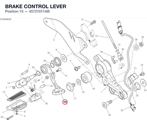 BRAKE CONTROL LEVER 45721011AB diagram position