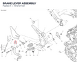 BRAKE LEVER ASSEMBLY 45721271AA diagram position
