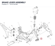 BRAKE LEVER ASSEMBLY 45721401BA diagram position