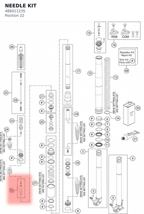 Diagram preview: NEEDLE KIT (48601123S)