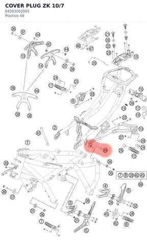 Diagram preview: COVER PLUG ZK 10/7 (69303002005)