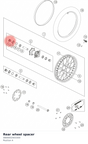 Diagram preview: Rear wheel spacer (0800002003300)