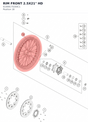 Diagram preview: RIM FRONT 2.5X21" HD (61909170200C1)