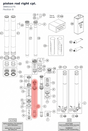 Diagram preview: piston rod right cpl. (48602227S)
