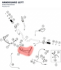Diagram preview: HANDGUARD LEFT (95802080000AB)